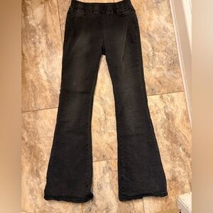 6 Denim Brand Black Wash Flare Jeans Size Medium (10)